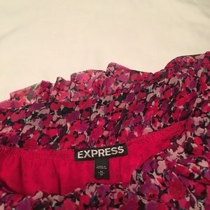 Floral one shoulder top